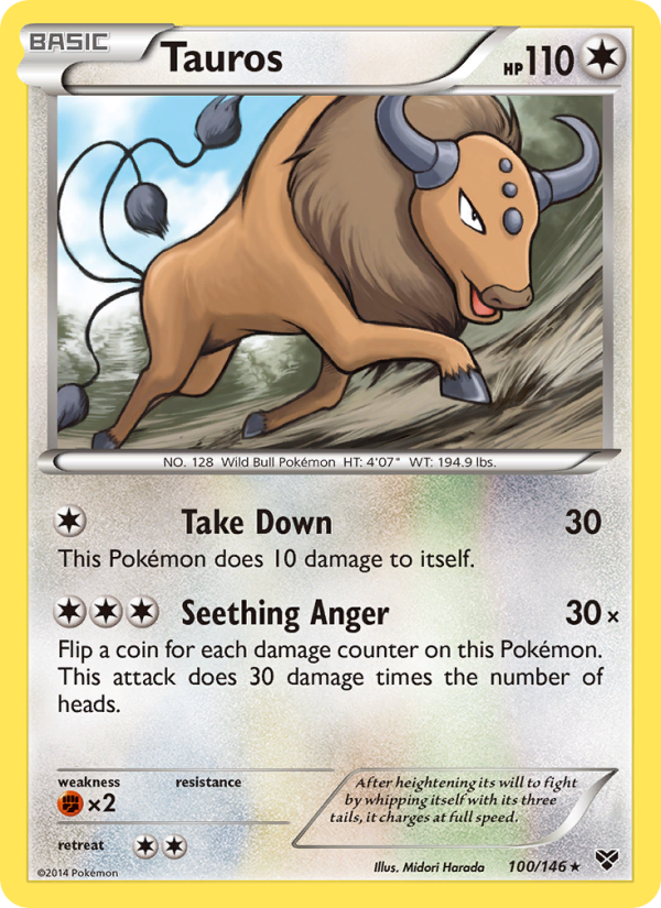 Tauros - Pokémon TCG Card