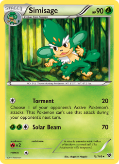 Simisage - pokemon TCG Card