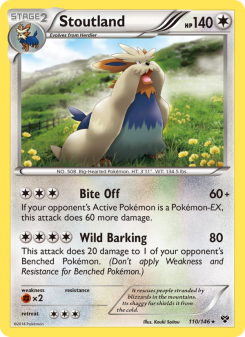 Stoutland - pokemon TCG Card