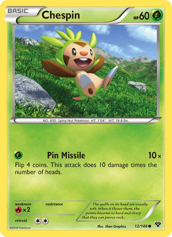 Chespin - Pokémon TCG Card