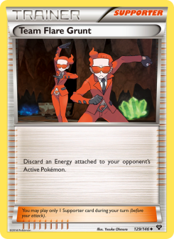 Team Flare Grunt - pokemon TCG Card