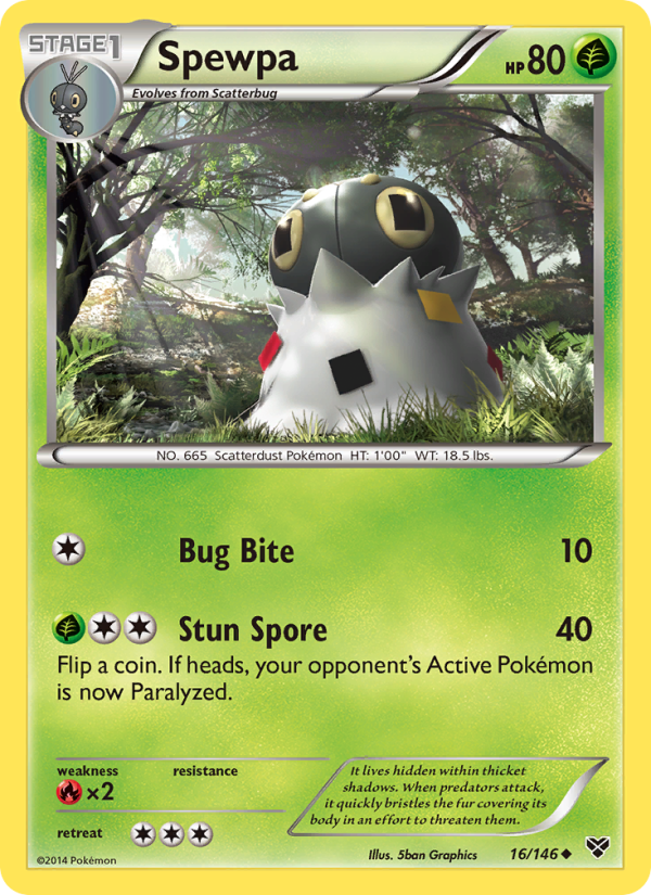 Spewpa - Pokémon TCG Card