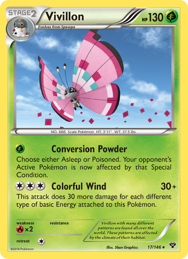 Vivillon - Pokémon TCG Card