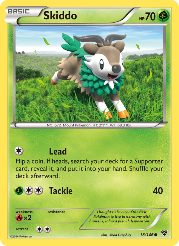 Skiddo - Pokémon TCG Card