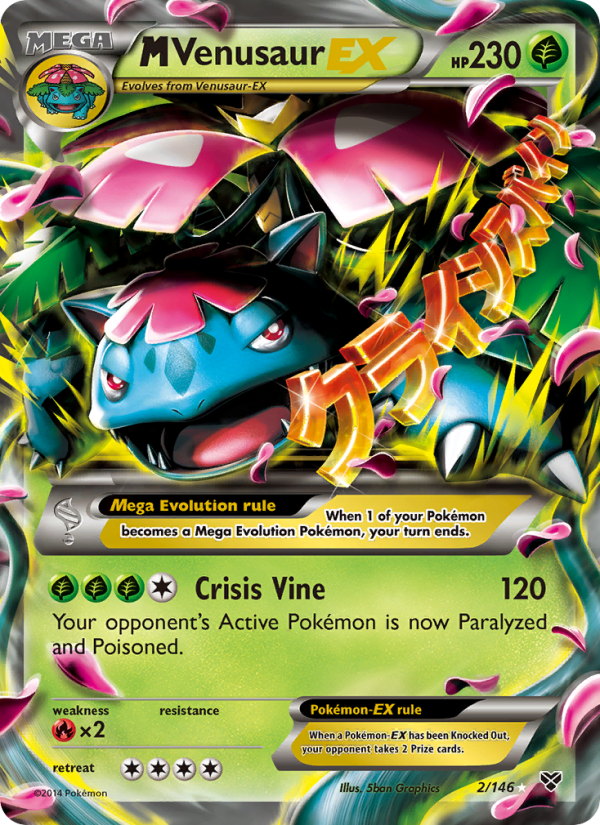 M Venusaur EX - Pokémon TCG Card