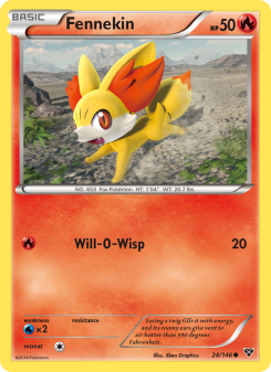 Fennekin - pokemon TCG Card