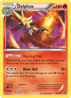 Delphox - pokemon TCG Card