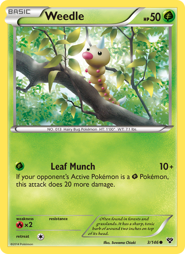 Weedle - Pokémon TCG Card