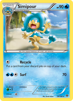 Simipour - pokemon TCG Card