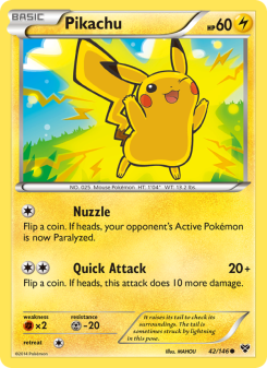 Pikachu - pokemon TCG Card