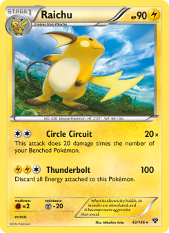 Raichu - pokemon TCG Card