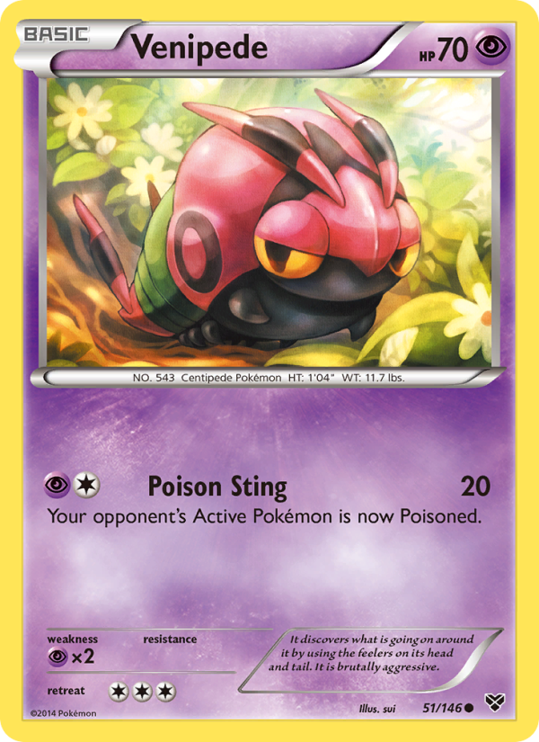 Venipede - Pokémon TCG Card