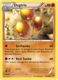 Dugtrio - pokemon TCG Card