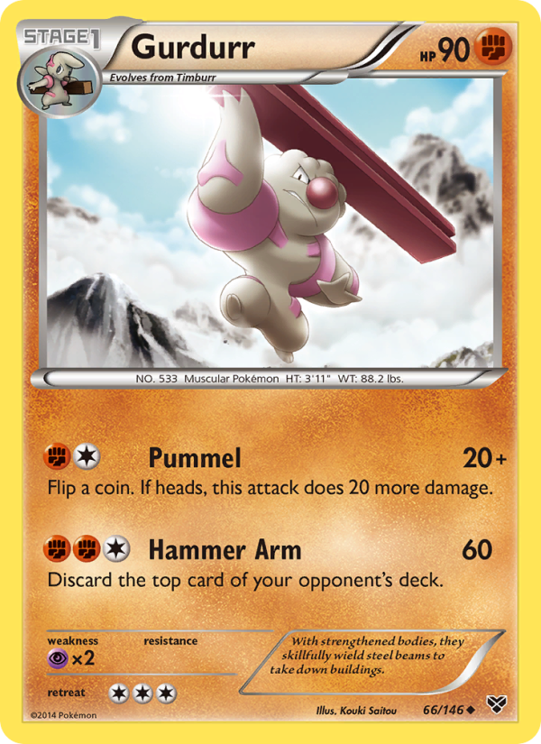 Gurdurr - Pokémon TCG Card