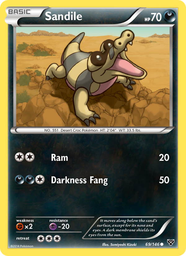 Sandile - Pokémon TCG Card