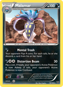 Malamar - pokemon TCG Card