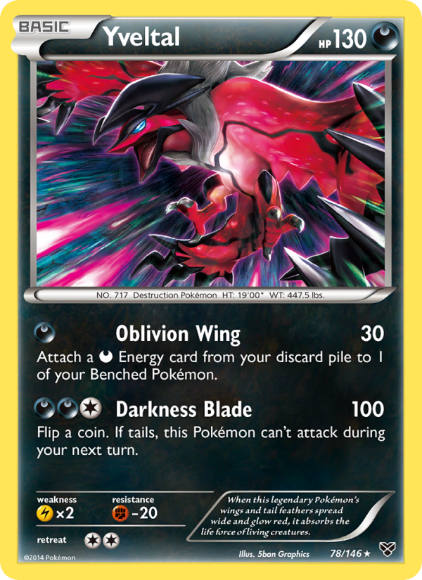 Yveltal - Pokémon TCG Card