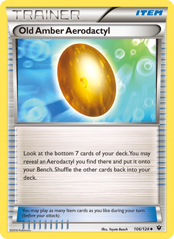 Old Amber Aerodactyl - Pokémon TCG Card