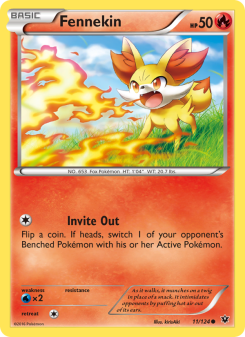 Fennekin - pokemon TCG Card