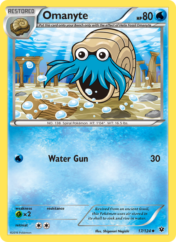 Omanyte - Pokémon TCG Card