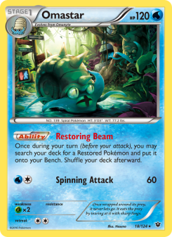 Omastar - pokemon TCG Card