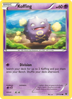 Koffing - pokemon TCG Card