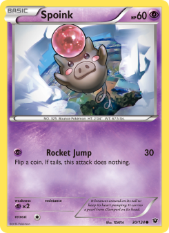Spoink - pokemon TCG Card