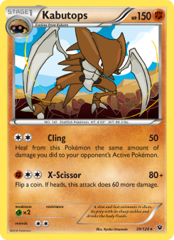 Kabutops - pokemon TCG Card