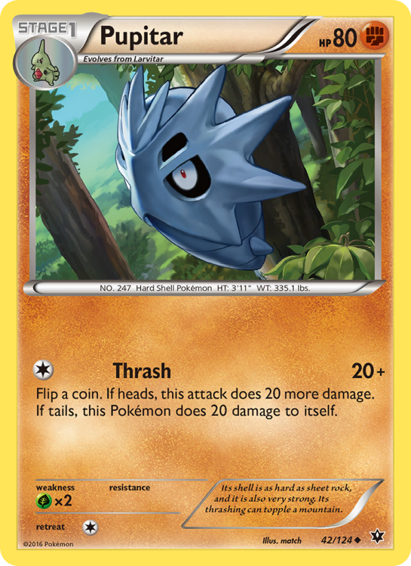 Pupitar - Pokémon TCG Card