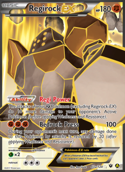 Regirock EX - pokemon TCG Card