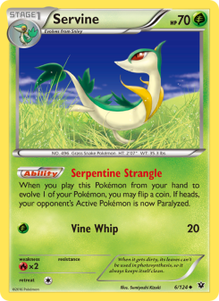 Servine - pokemon TCG Card
