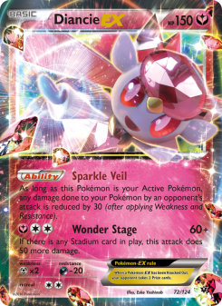 Diancie EX - pokemon TCG Card
