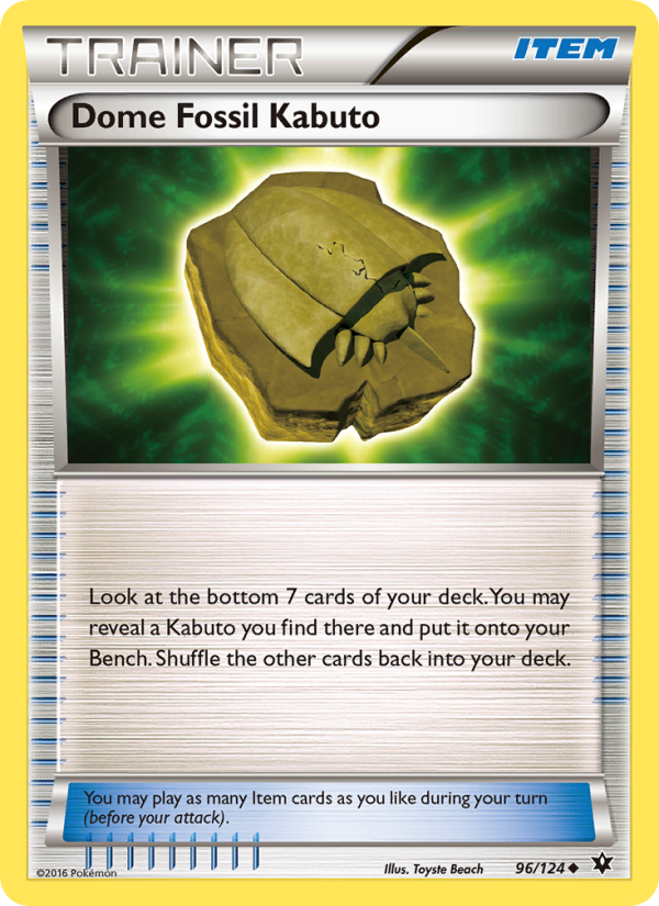 Dome Fossil Kabuto - Pokémon TCG Card