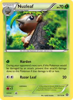 Nuzleaf - pokemon TCG Card