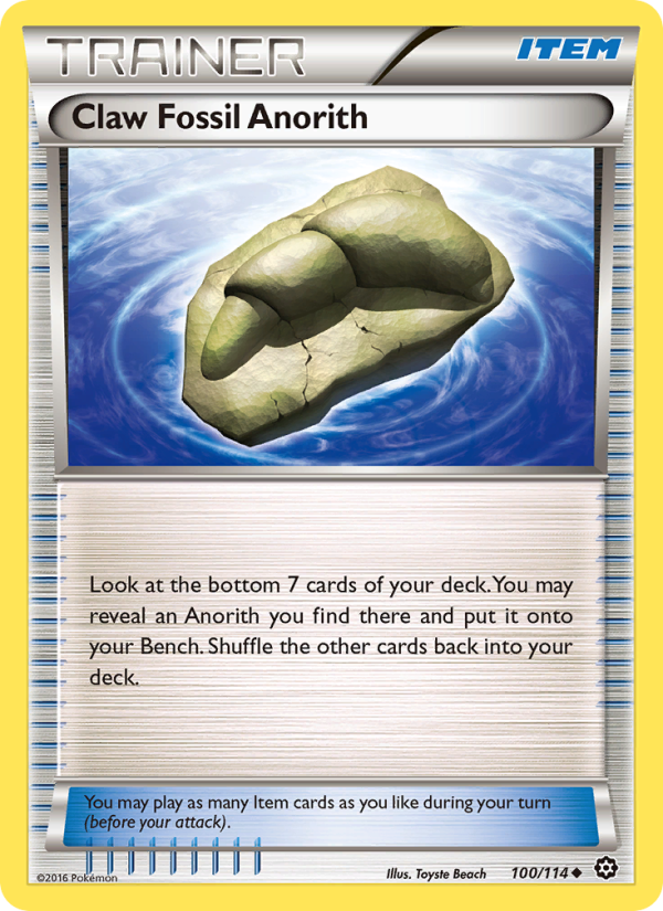 Claw Fossil Anorith - Pokémon TCG Card