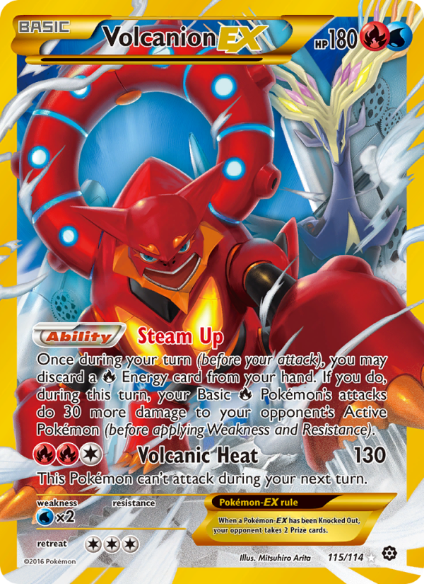 Volcanion EX - Pokémon TCG Card