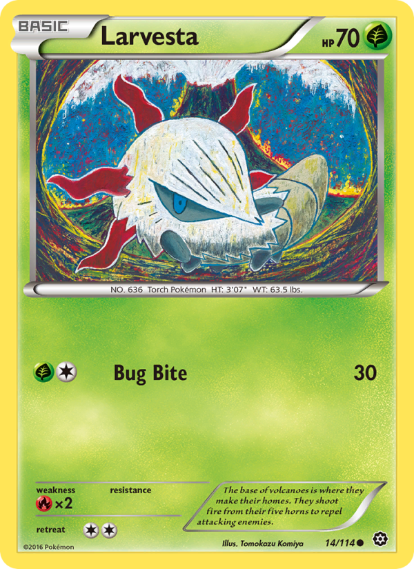 Larvesta - Pokémon TCG Card