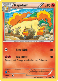 Rapidash - pokemon TCG Card