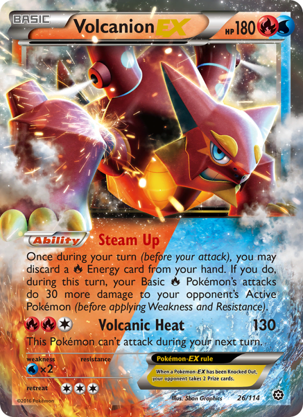 Volcanion EX - Pokémon TCG Card