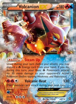 Volcanion EX - pokemon TCG Card