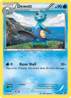 Dewott - pokemon TCG Card