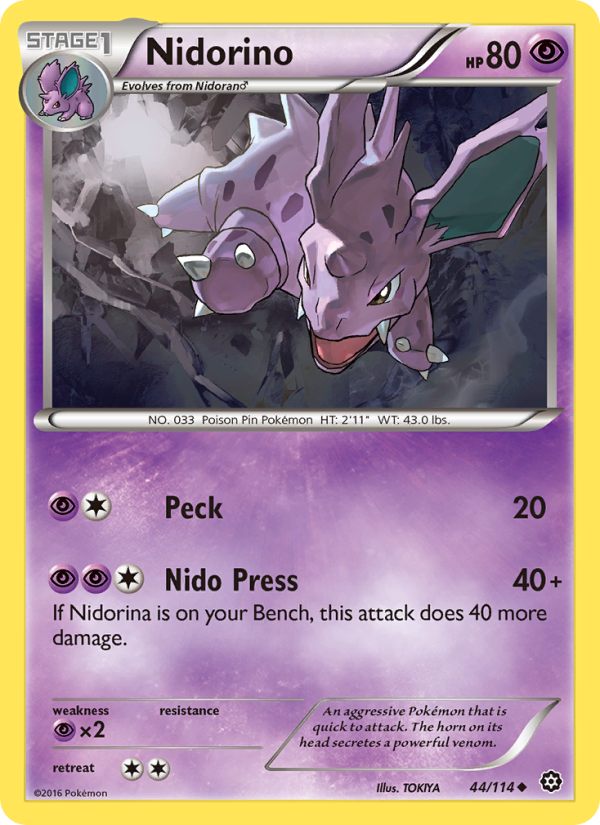 Nidorino - Pokémon TCG Card