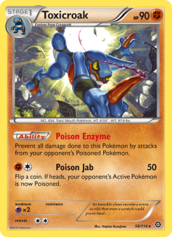 Toxicroak - pokemon TCG Card