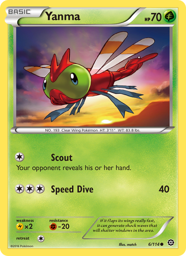 Yanma - Pokémon TCG Card