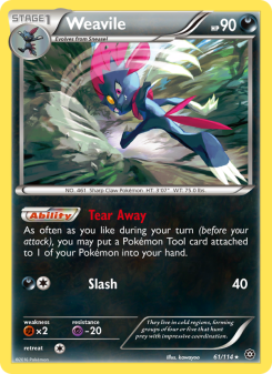 Weavile - pokemon TCG Card
