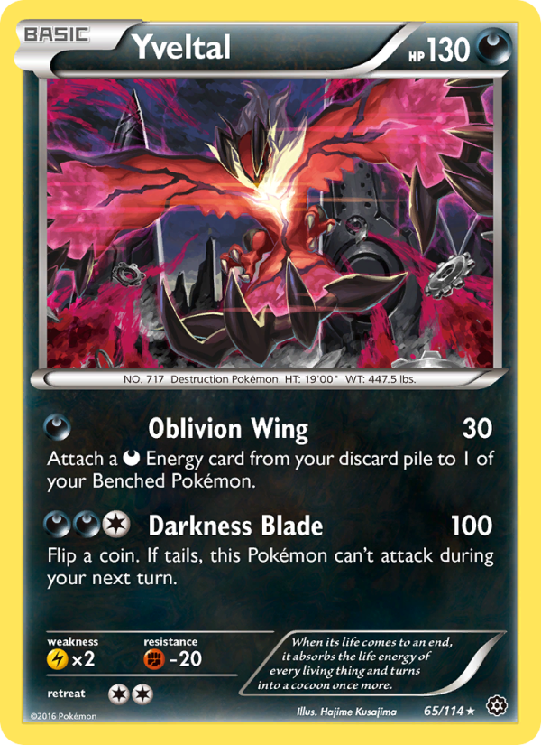 Yveltal - Pokémon TCG Card