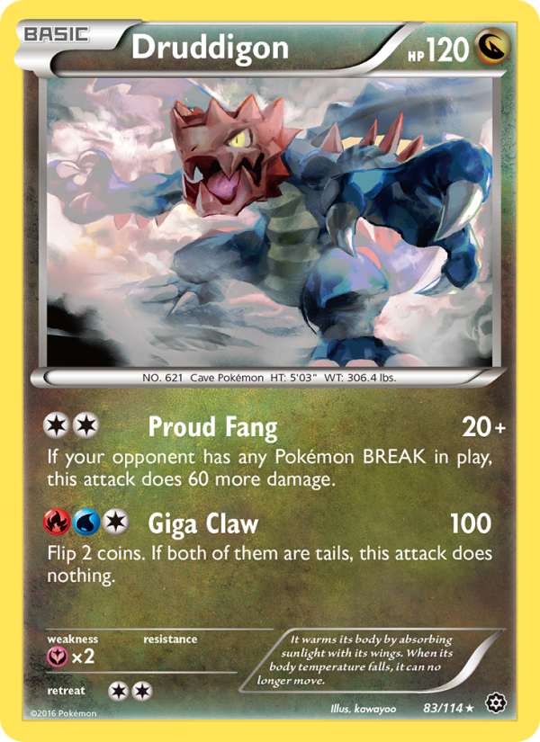 Druddigon - Pokémon TCG Card