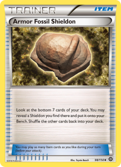Armor Fossil Shieldon - pokemon TCG Card