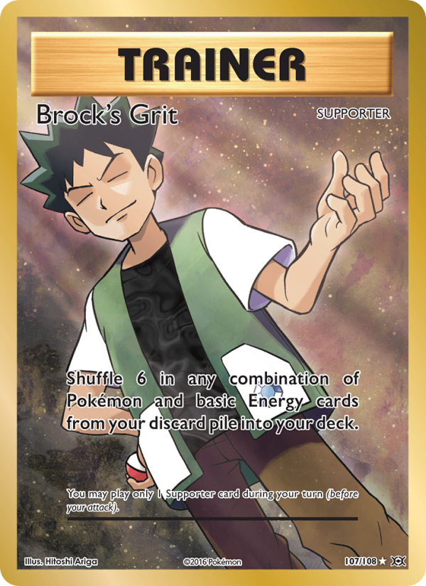 Brock's Grit - Pokémon TCG Card