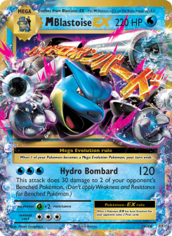 M Blastoise EX - pokemon TCG Card